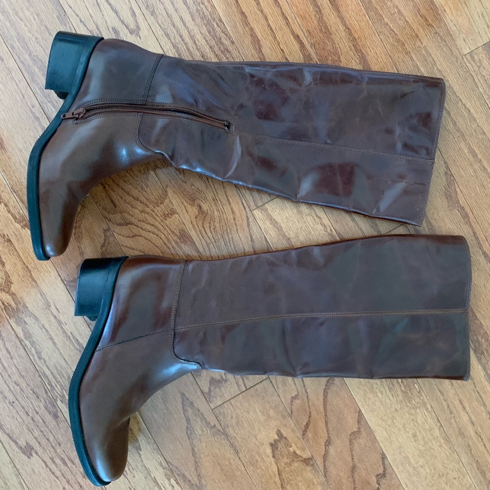 Barney’s Brown leather boots